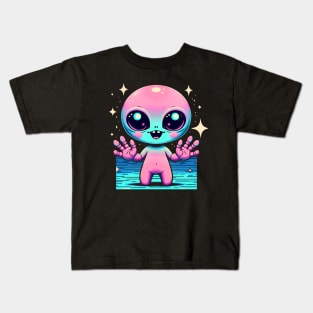 Cute Creepy Alien Monster Kawaii Anime Kids T-Shirt